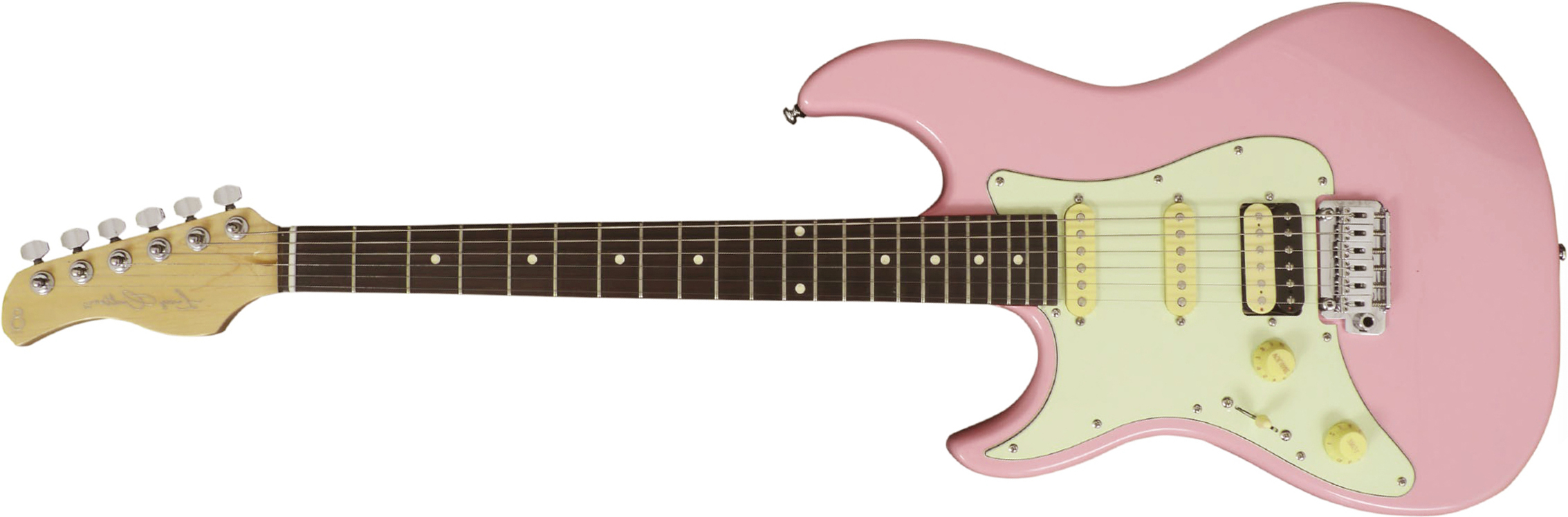 Sire Larry Carlton S3 Lh Signature Gaucher Hss Trem Rw - Pink - Guitarra electrica para zurdos - Main picture
