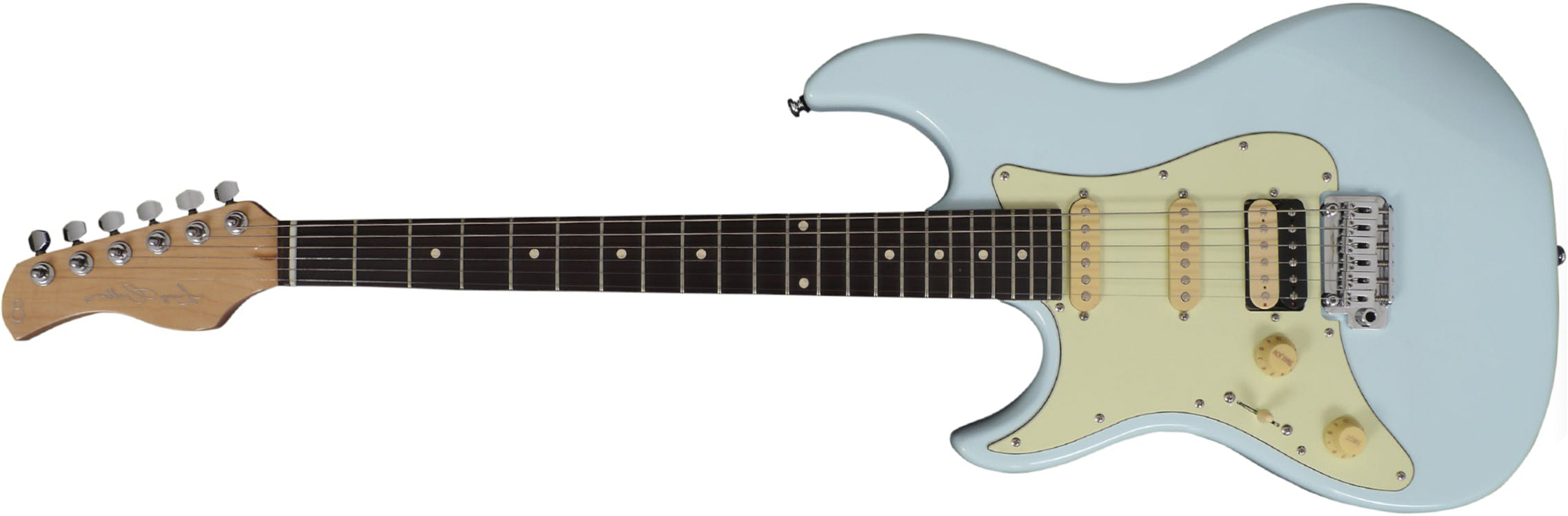 Sire Larry Carlton S3 Lh Signature Gaucher Hss Trem Rw - Sonic Blue - Guitarra electrica para zurdos - Main picture