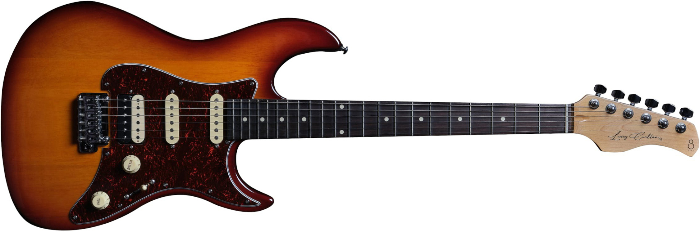 Sire Larry Carlton S3 Signature Hss Trem Rw - Tobacco Sunburst - Guitarra eléctrica con forma de str. - Main picture
