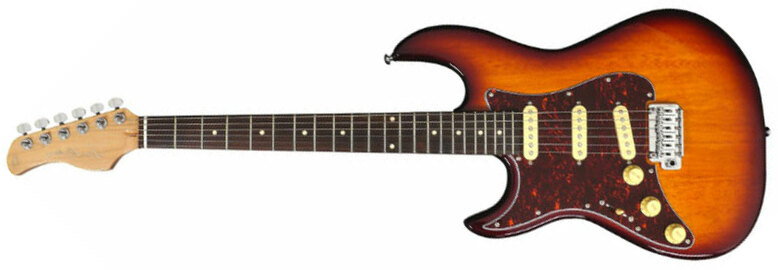 Sire Larry Carlton S3 Sss Lh Signature Gaucher 3s Trem Rw - Tobacco Sunburst - Guitarra eléctrica con forma de str. - Main picture
