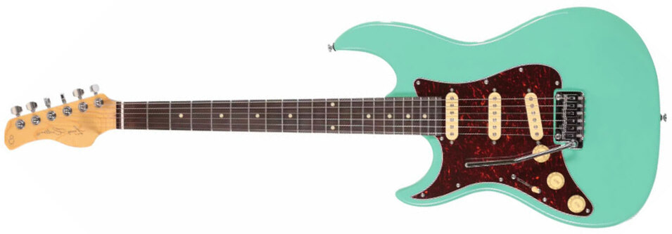Sire Larry Carlton S3 Sss Lh Signature Gaucher 3s Trem Rw - Mild Green - Guitarra eléctrica con forma de str. - Main picture