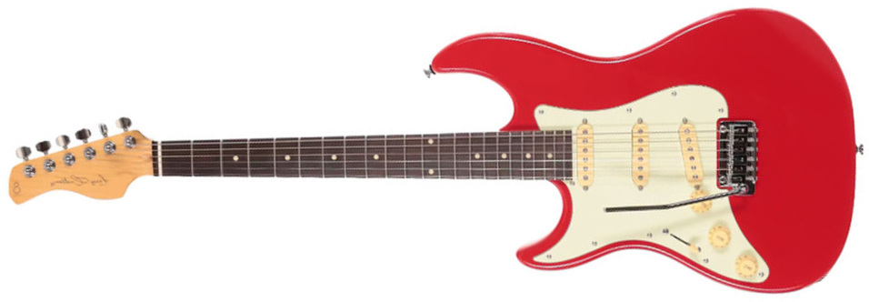 Sire Larry Carlton S3 Sss Lh Signature Gaucher 3s Trem Rw - Dakota Red - Guitarra eléctrica con forma de str. - Main picture
