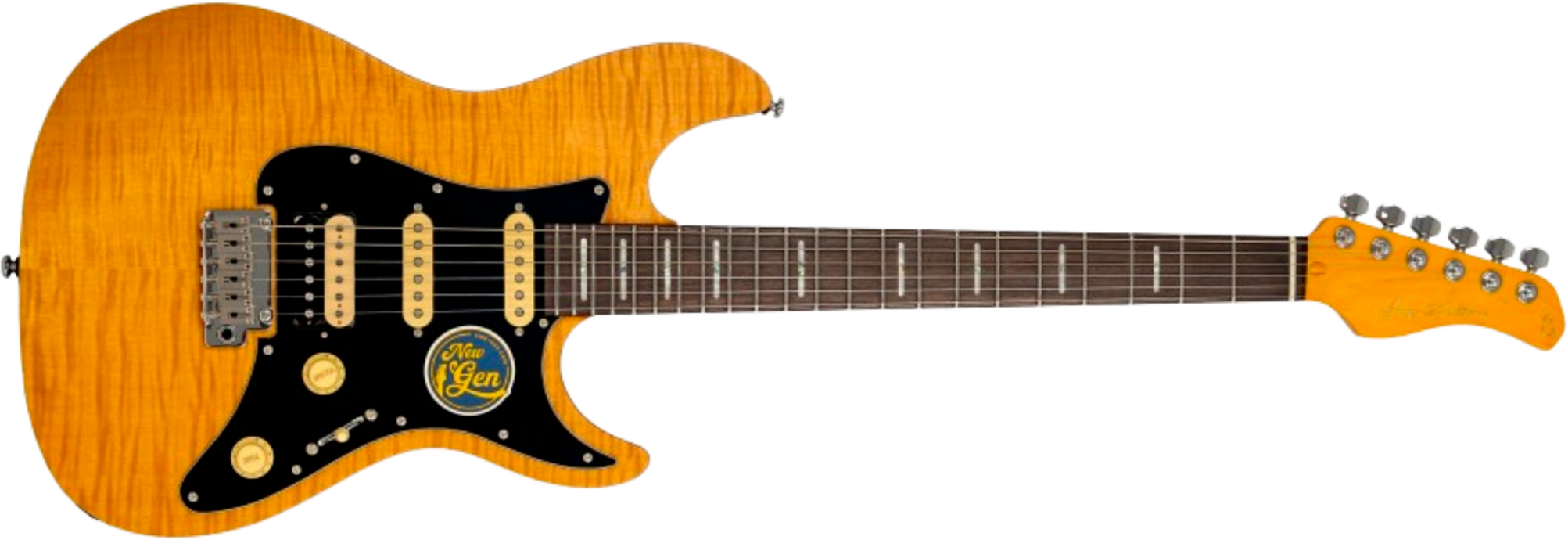 Sire Larry Carlton S7 Fm New Gen Hss Trem Rw - Natural Satin - Guitarra eléctrica con forma de str. - Main picture