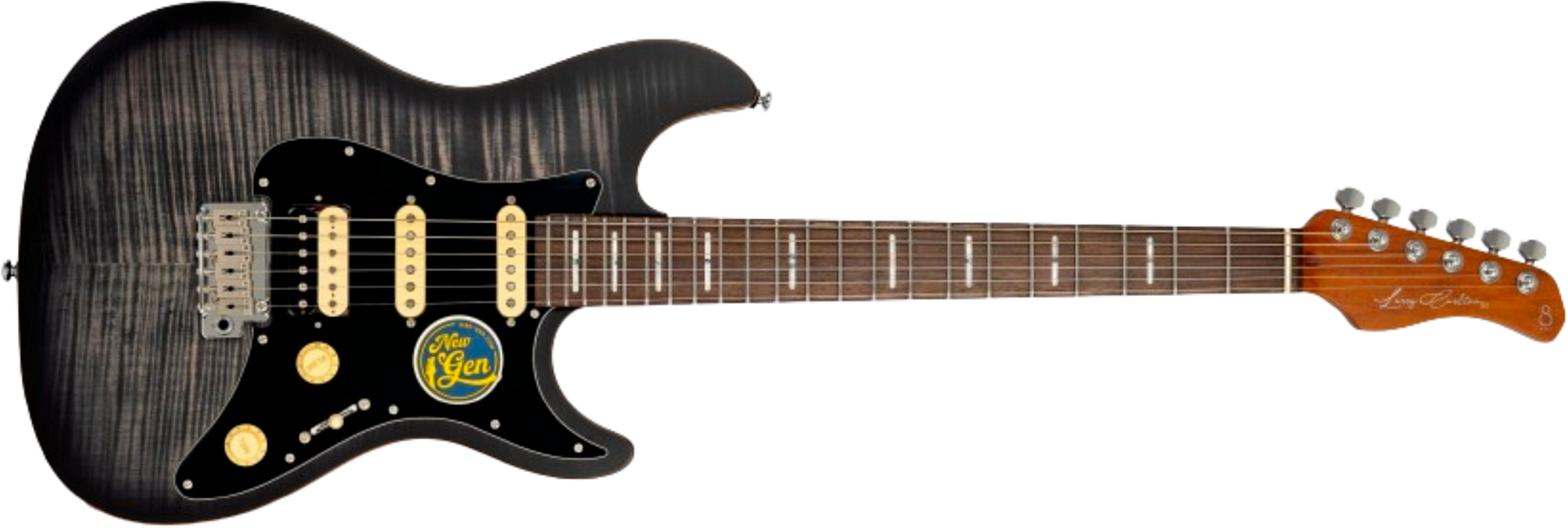 Sire Larry Carlton S7 Fm New Gen Hss Trem Rw - Transparent Black Satin - Guitarra eléctrica con forma de str. - Main picture
