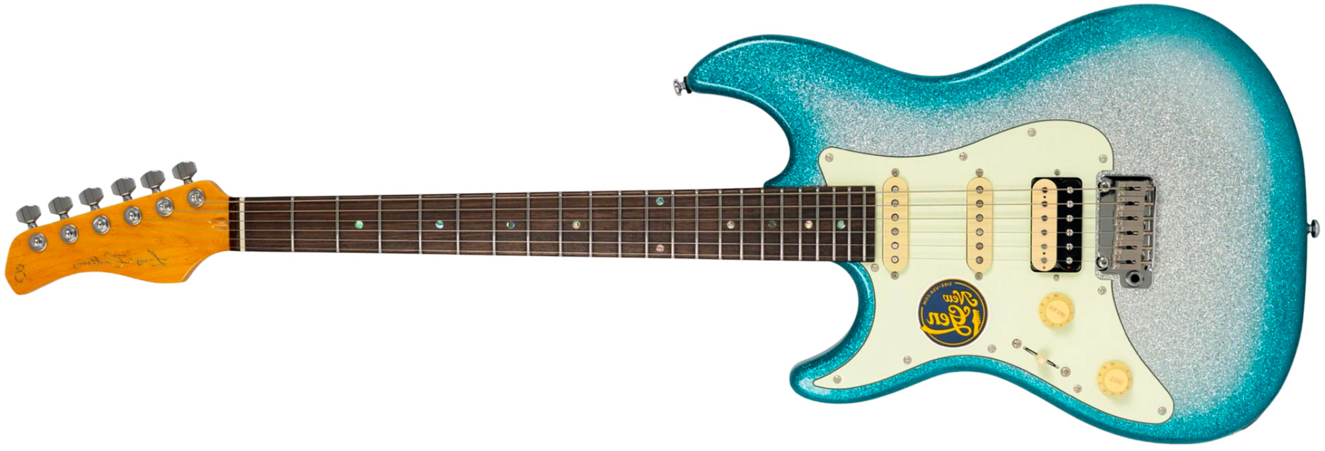 Sire Larry Carlton S7 Hss Lh Gaucher New Gen Trem Rw - Skyburst Sparkle - Guitarra eléctrica con forma de str. - Main picture