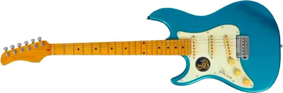 Sire Larry Carlton S7 Lh Gaucher New Gen 3s Trem Mn - Tide Pool - Guitarra eléctrica con forma de str. - Main picture
