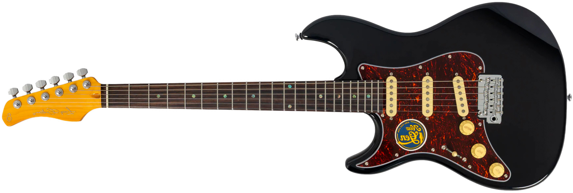 Sire Larry Carlton S7 Lh Gaucher New Gen 3s Trem Rw - Black - Guitarra eléctrica con forma de str. - Main picture