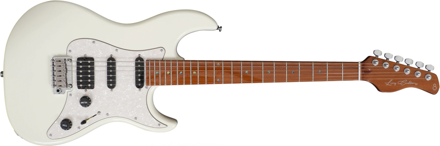 Sire Larry Carlton S7 Signature Hss Trem Mn - Antique White - Guitarra eléctrica con forma de str. - Main picture