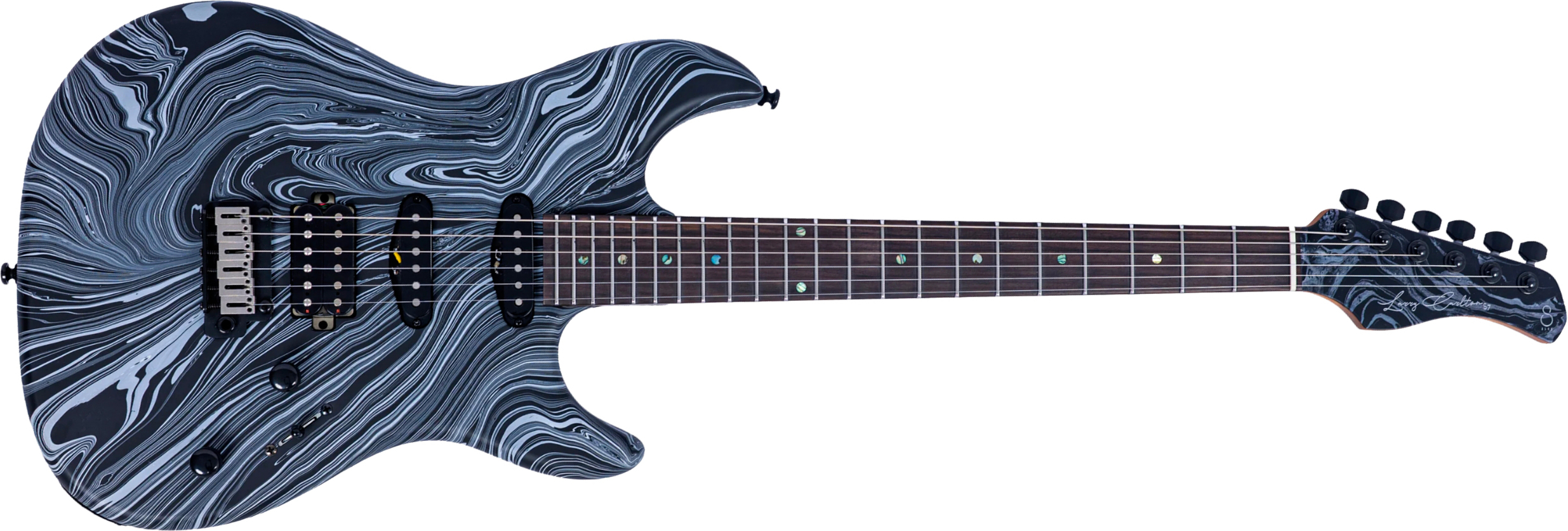 Sire Larry Carlton S7 Sw Hss Trem Rw - Black Swirl - Guitarra eléctrica con forma de str. - Main picture