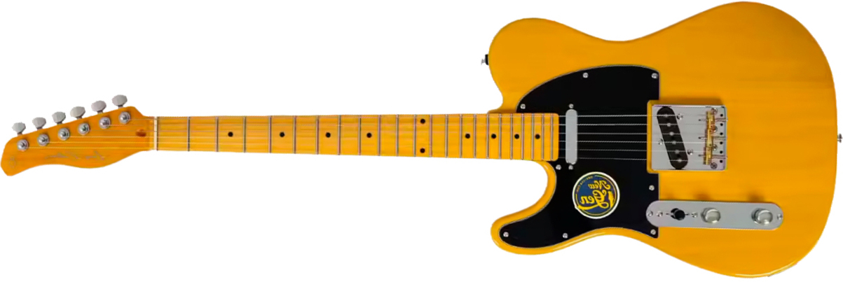 Sire Larry Carlton T7 Lh Gaucher New Gen 2s Ht Mn - Butterscotch Blonde - Guitarra eléctrica con forma de tel - Main picture