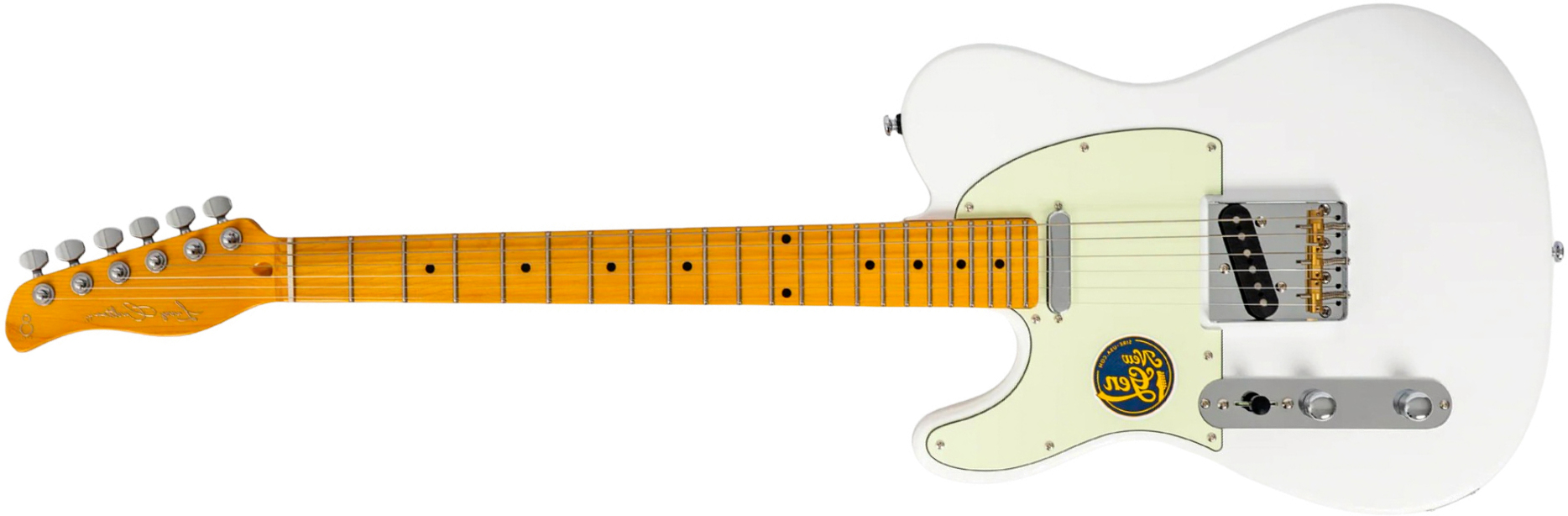 Sire Larry Carlton T7 Lh Gaucher New Gen 2s Ht Mn - White - Guitarra eléctrica con forma de tel - Main picture