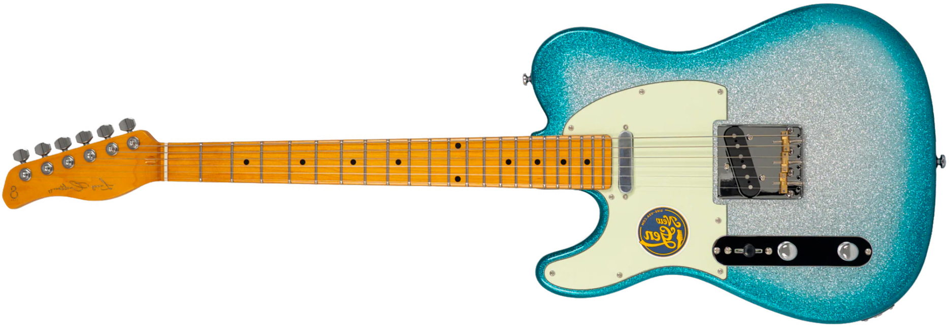 Sire Larry Carlton T7 Lh Gaucher New Gen 2s Ht Mn - Skyburst Sparkle - Guitarra eléctrica con forma de tel - Main picture