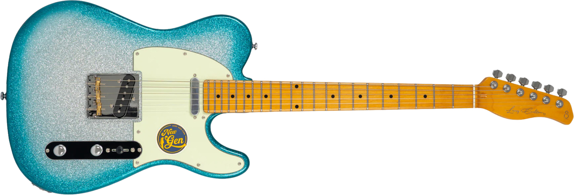 Sire Larry Carlton T7 New Gen 2s Ht Mn - Skyburst Sparkle - Guitarra eléctrica con forma de tel - Main picture