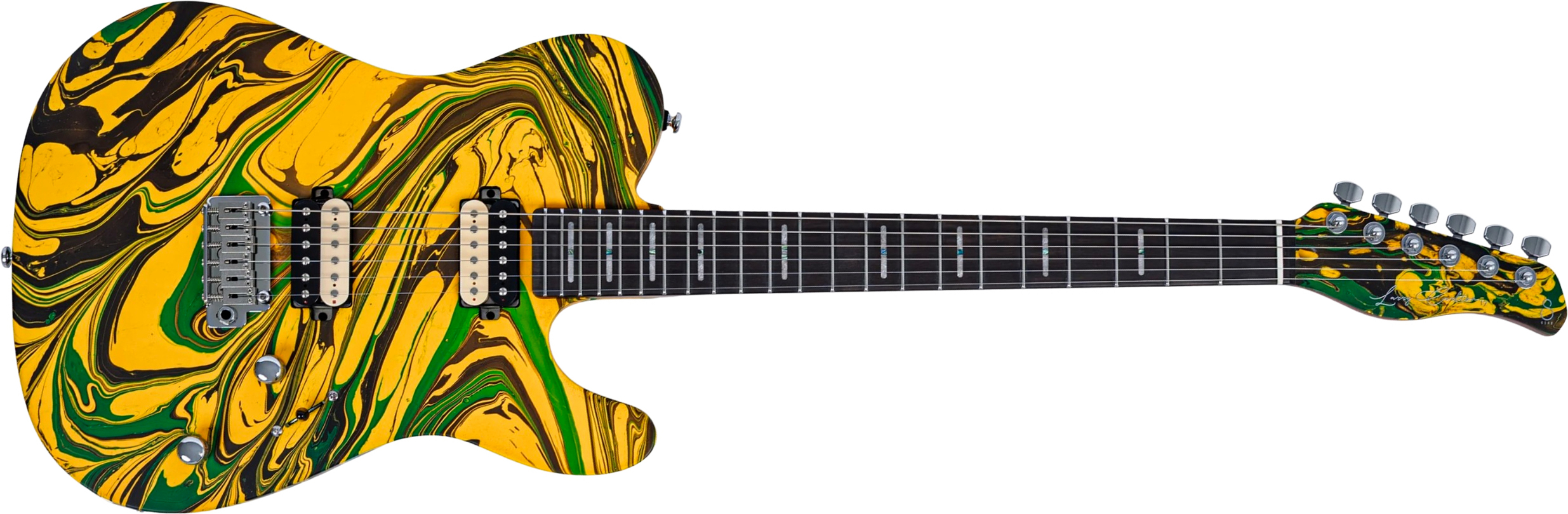 Sire Larry Carlton T7 Sw 2h Trem Rw - Yellow Swirl - Guitarra eléctrica con forma de tel - Main picture