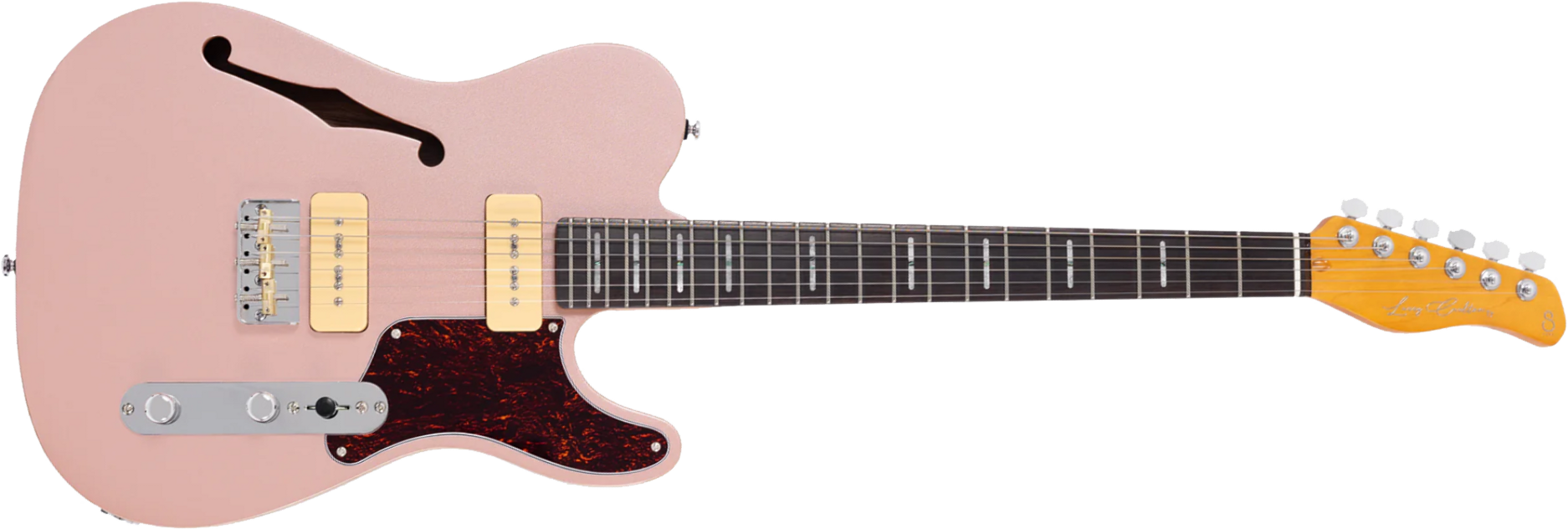 Sire Larry Carlton T7tm Signature 2s P90 Ht Rw - Rosegold - Guitarra eléctrica con forma de tel - Main picture