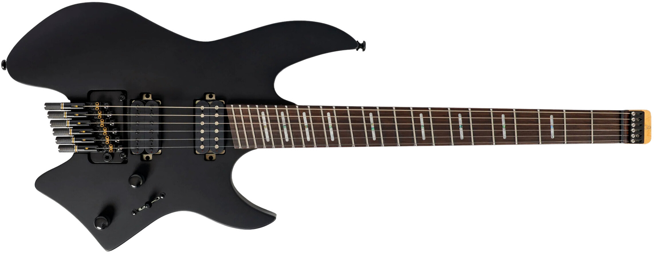 Sire Larry Carlton X6 Headless Multiscale 2h Trem Rw - Black Satin - Multi-Scale Guitar - Main picture