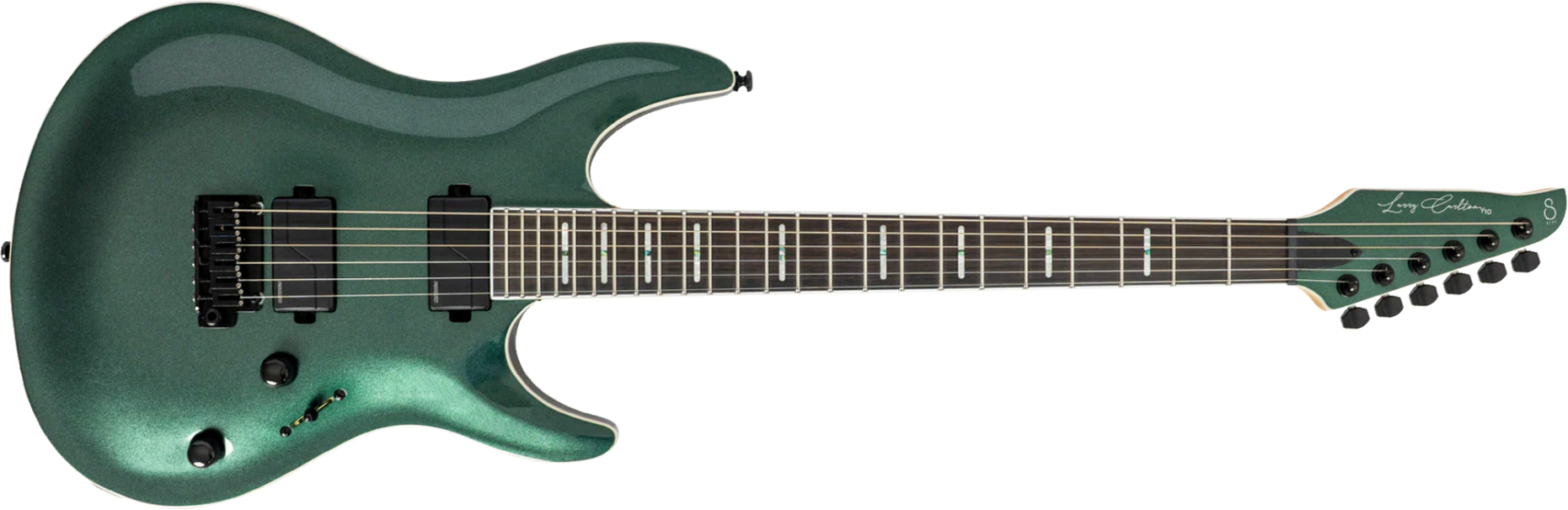 Sire Larry Carlton Y10 2h Fishman Fluence Trem Eb - Metallic Green - Guitarra eléctrica con forma de str. - Main picture