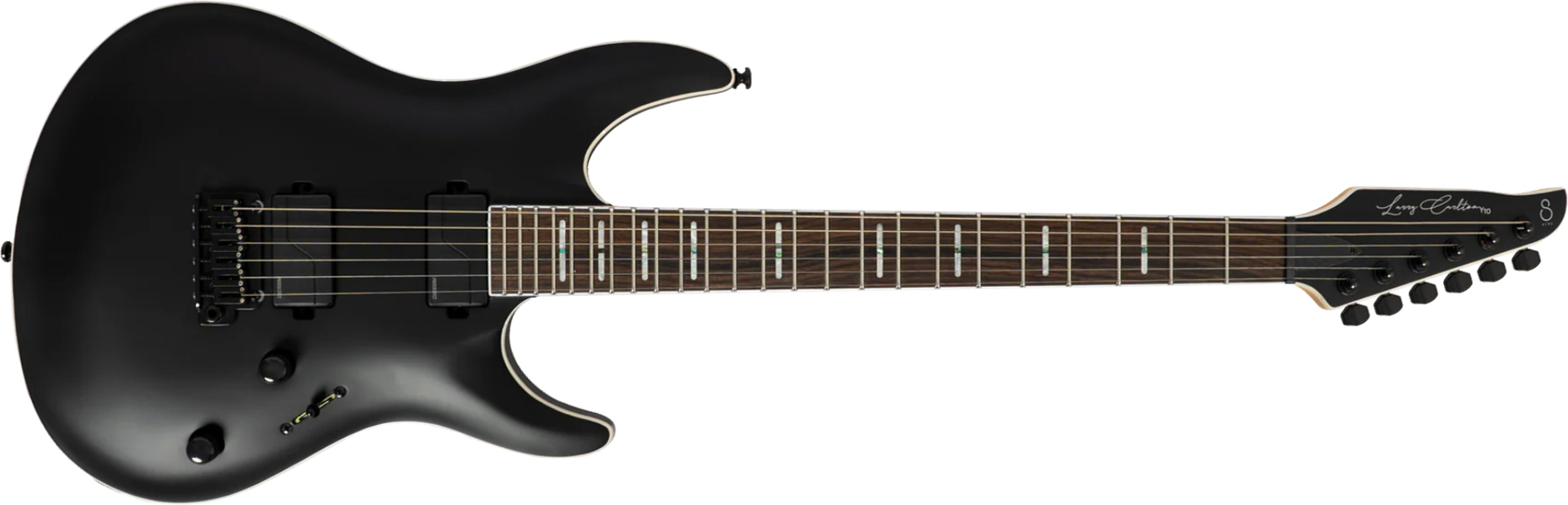 Sire Larry Carlton Y10 2h Fishman Fluence Trem Eb - Black Satin - Guitarra eléctrica con forma de str. - Main picture