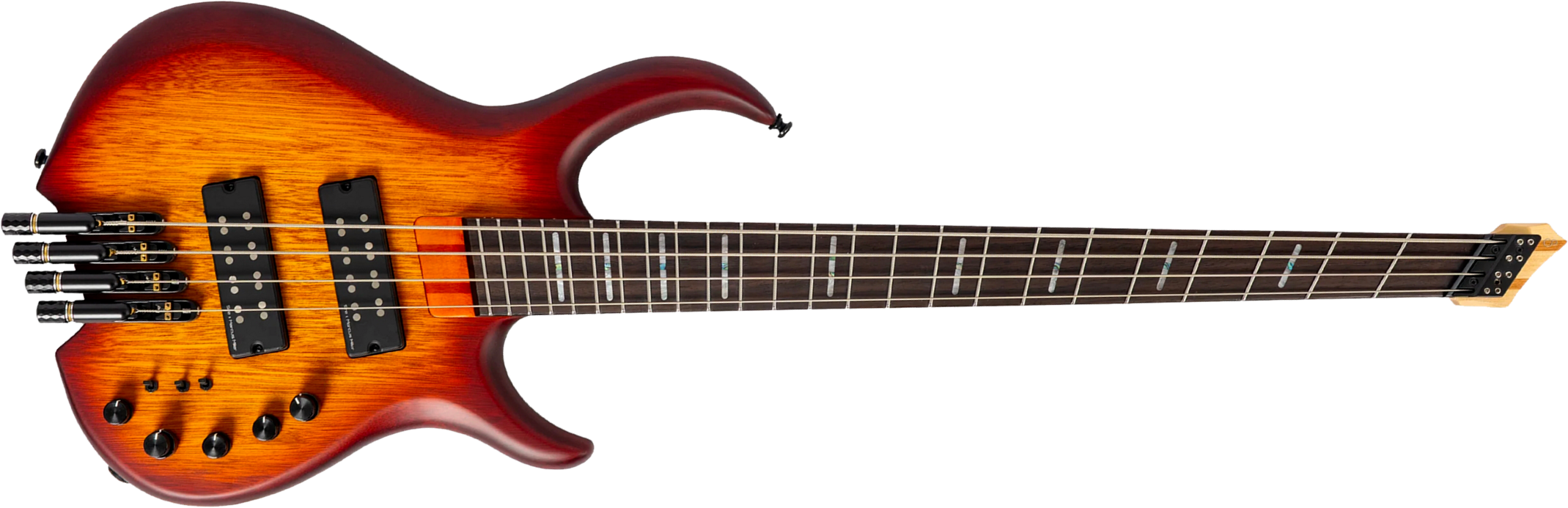 Sire Marcus Miller M6 Headless 4st Multiscale Active Rw - Tobacco Sunburst Satin - Bajo eléctrico de cuerpo sólido - Main picture