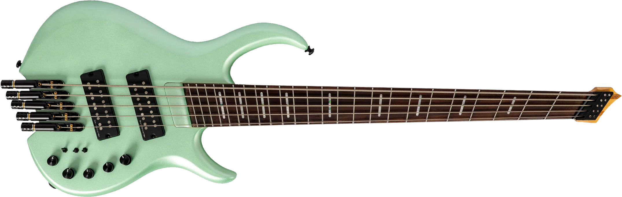 Sire Marcus Miller M6 Headless 5st Multiscale 5c Active Rw - Surf Green Metallic Satin - Bajo eléctrico de cuerpo sólido - Main picture