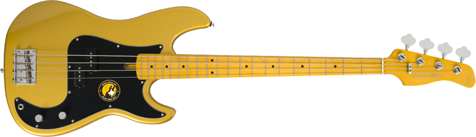 Sire Marcus Miller P5 Alder 4st Mn - Metallic Gold - Bajo eléctrico de cuerpo sólido - Main picture