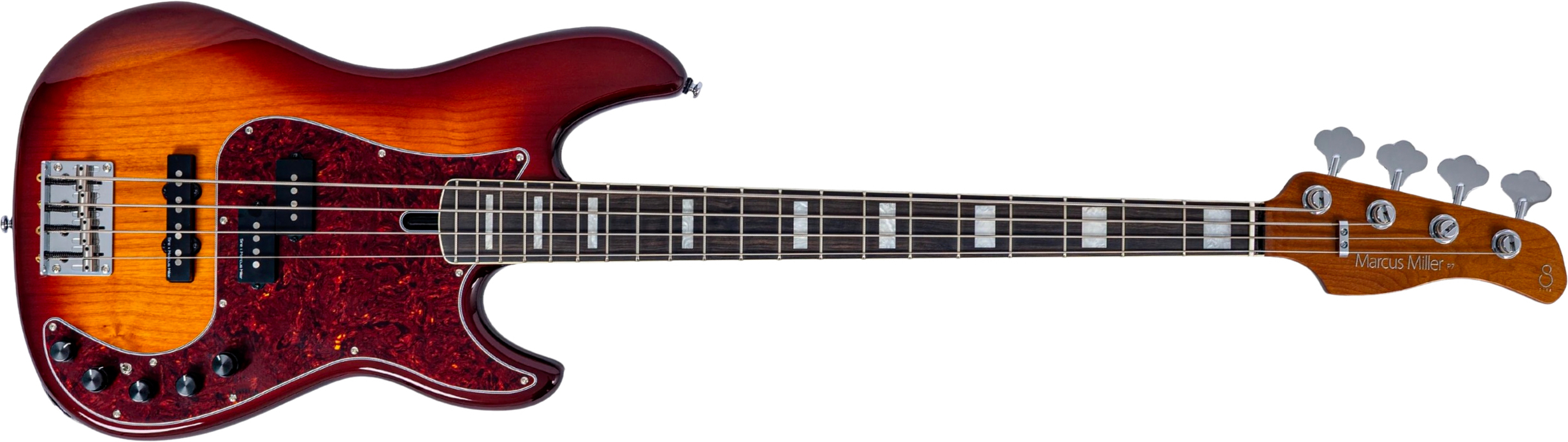 Sire Marcus Miller P7 New Gen 4st Fretless Active Eb - Tobacco Sunburst - Bajo eléctrico de cuerpo sólido - Main picture