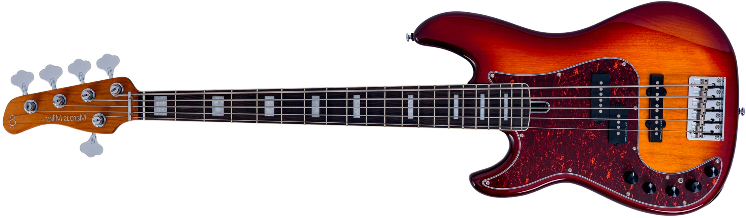 Sire Marcus Miller P7 New Gen 5st Lh 5c Gaucher Active Eb - Tobacco Sunburst - Bajo eléctrico de cuerpo sólido - Main picture