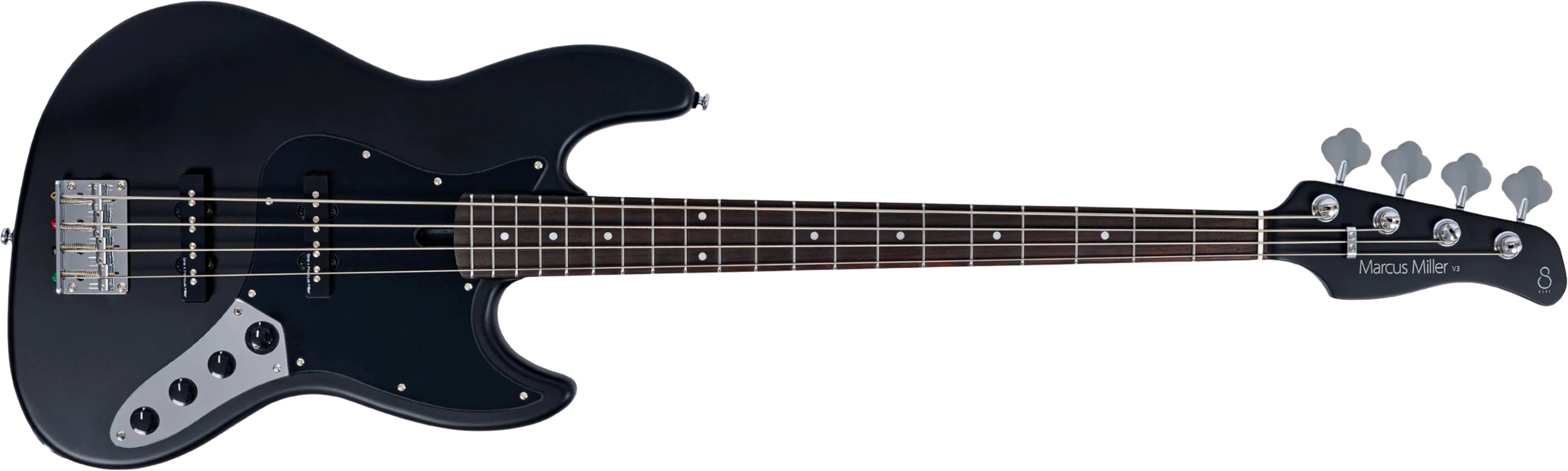 Sire Marcus Miller V3 New Gen 4st Active Rw - Black Satin - Bajo eléctrico de cuerpo sólido - Main picture