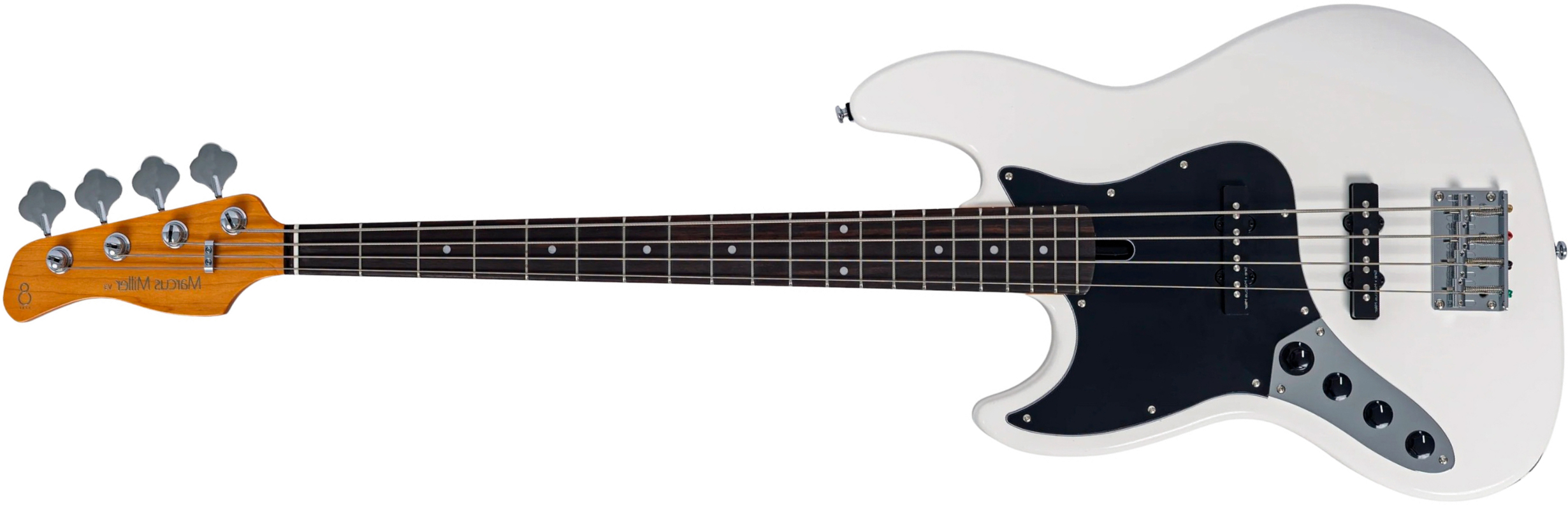 Sire Marcus Miller V3 New Gen 4st Lh Gaucher Active Rw - Antique White - Bajo eléctrico de cuerpo sólido - Main picture