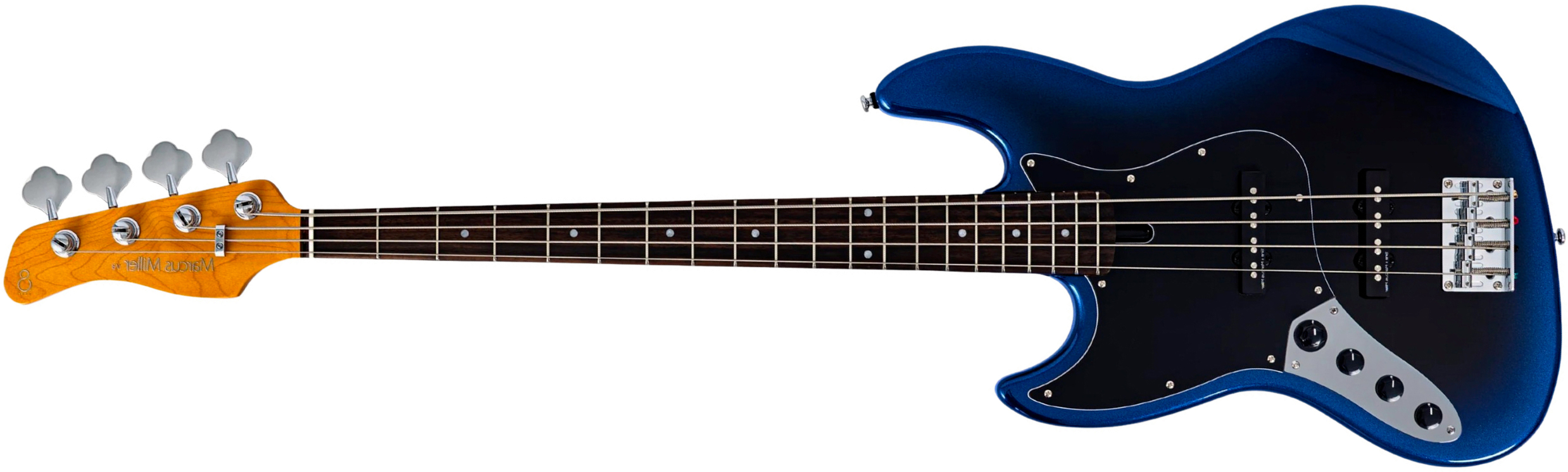 Sire Marcus Miller V3 New Gen 4st Lh Gaucher Active Rw - Midnight Blueburst - Bajo eléctrico de cuerpo sólido - Main picture