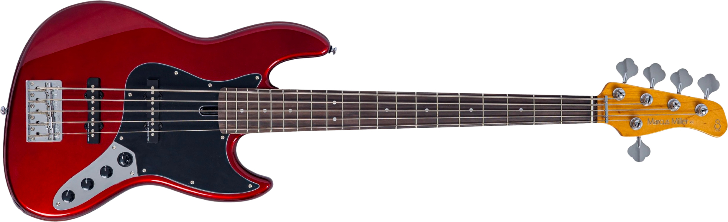 Sire Marcus Miller V3 New Gen 5st 5c Active Rw - Candy Apple Red - Bajo eléctrico de cuerpo sólido - Main picture