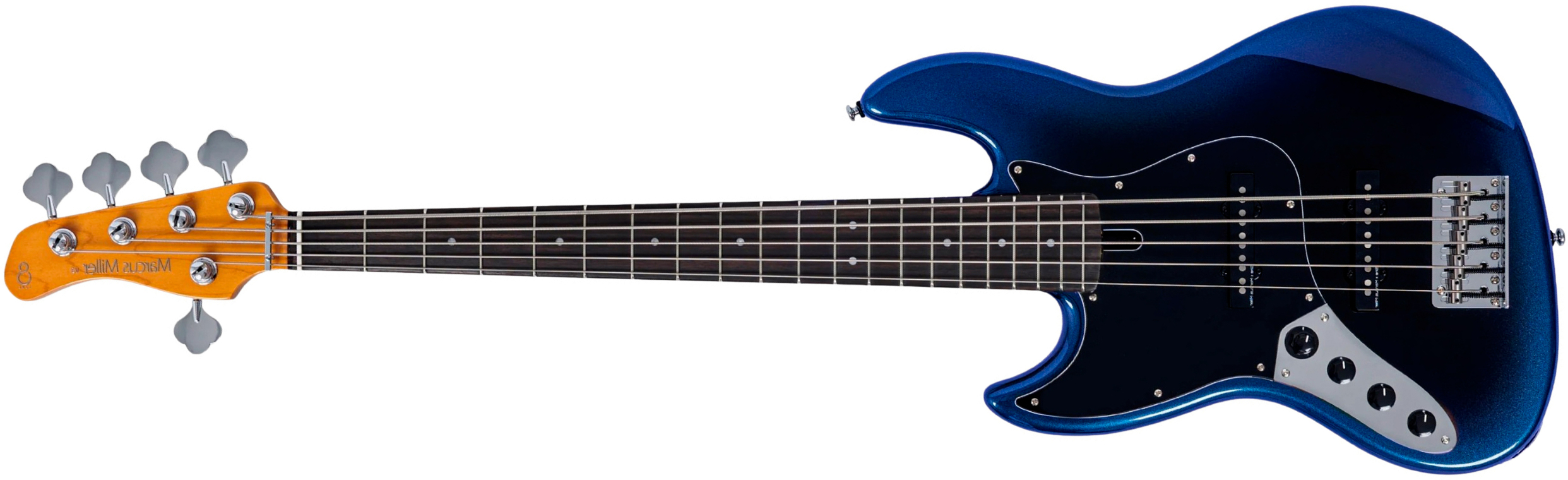 Sire Marcus Miller V3 New Gen 5st Lh 5c Gaucher Active Rw - Midnight Blueburst - Bajo eléctrico de cuerpo sólido - Main picture