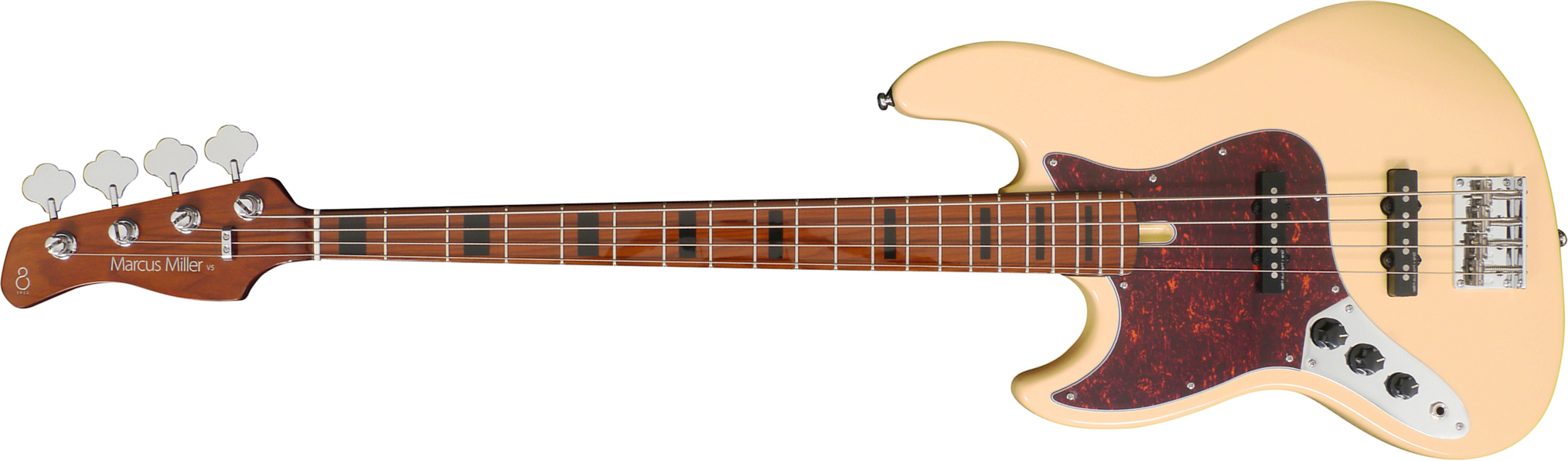 Sire Marcus Miller V5 4st Lh Gaucher Mn - Vintage White - Bajo eléctrico de cuerpo sólido - Main picture
