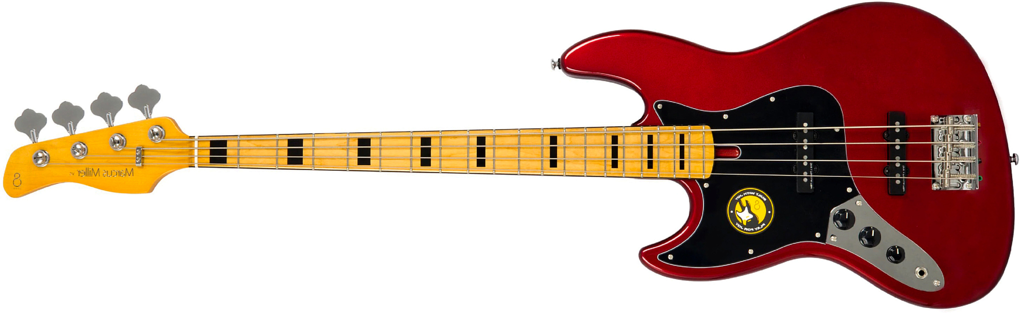 Sire Marcus Miller V5 4st Lh Gaucher Mn - Candy Apple Red - Bajo eléctrico de cuerpo sólido - Main picture