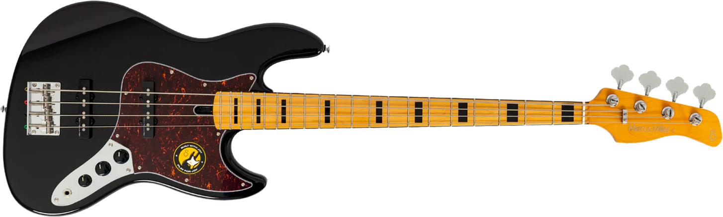 Sire Marcus Miller V5 Alder 4st Fretless Mn - Black - Bajo eléctrico de cuerpo sólido - Main picture