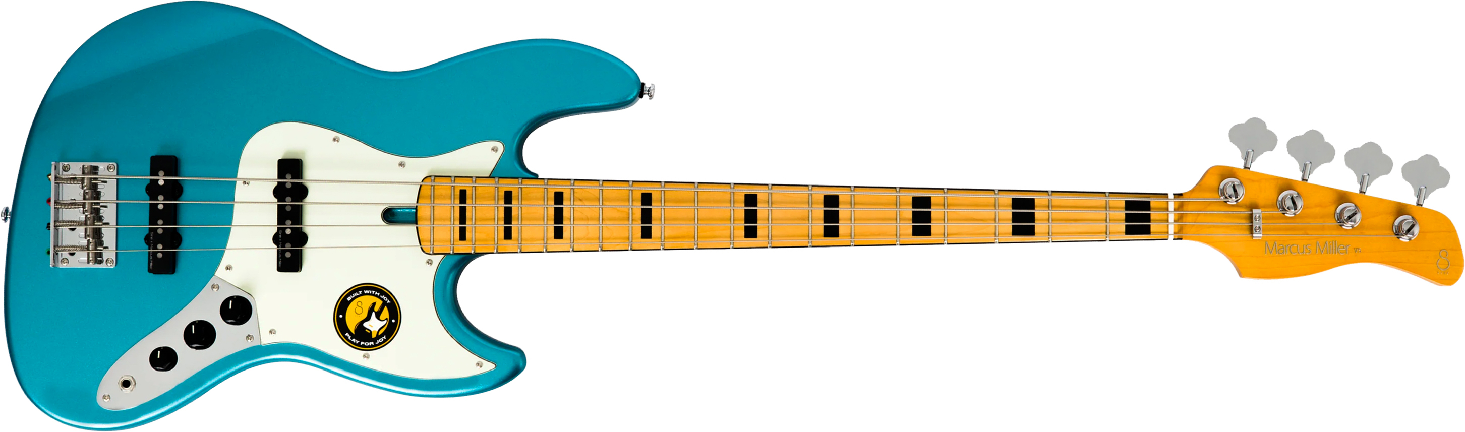 Sire Marcus Miller V5 Alder 4st Fretless Mn - Tide Pool - Bajo eléctrico de cuerpo sólido - Main picture