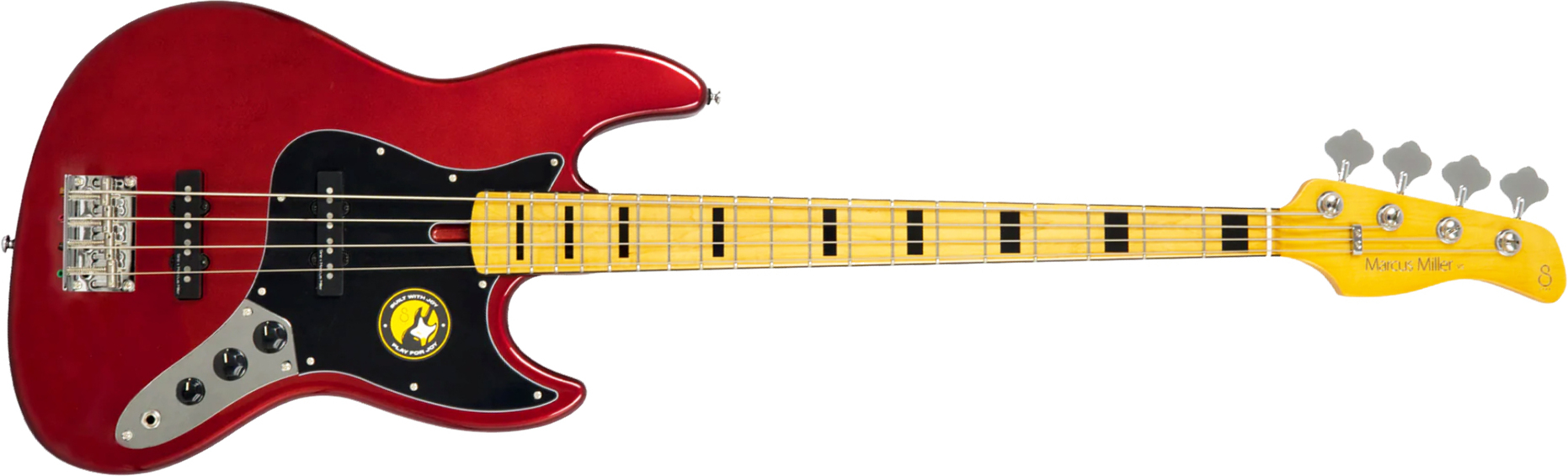 Sire Marcus Miller V5 Alder 4st Mn - Candy Apple Red - Bajo eléctrico de cuerpo sólido - Main picture