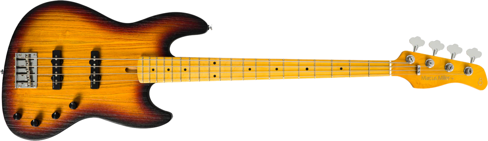 Sire Marcus Miller V6 4st Active Mn - 3 Tone Sunburst - Bajo eléctrico de cuerpo sólido - Main picture