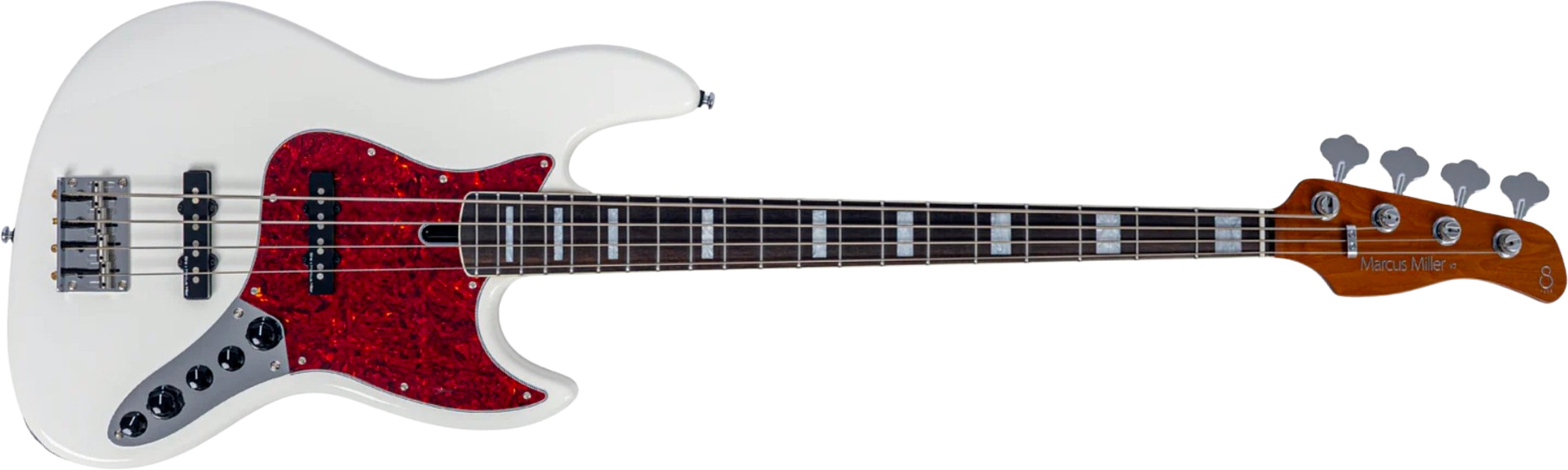 Sire Marcus Miller V7 Alder 2nd Gen 4st 4c Active Eb - Antique White - Bajo eléctrico de cuerpo sólido - Main picture