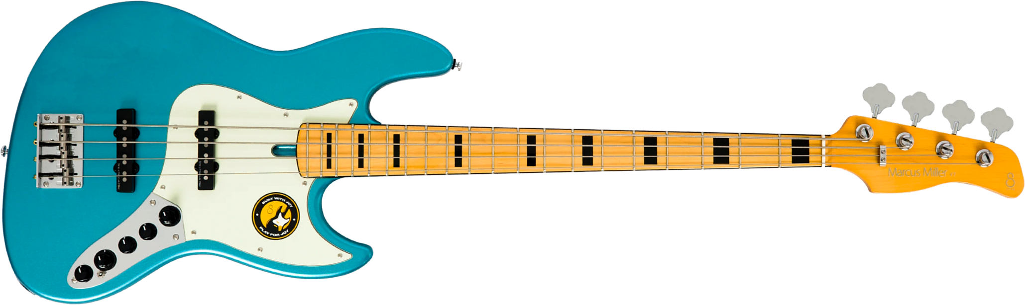 Sire Marcus Miller V7 Alder 2nd Gen 4st 4c Active Mn - Tide Pool - Bajo eléctrico de cuerpo sólido - Main picture