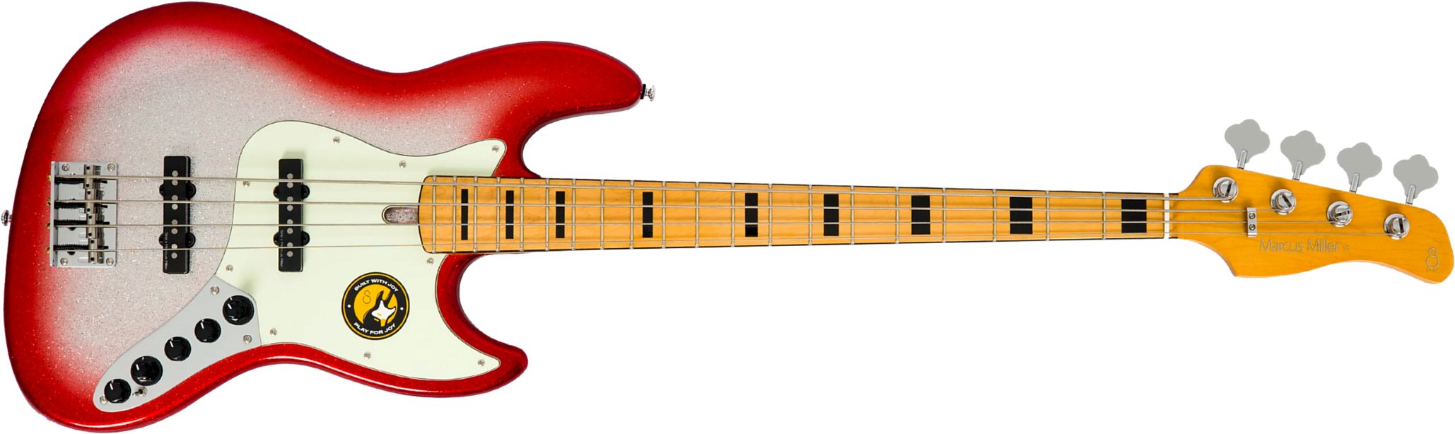 Sire Marcus Miller V7 Alder 2nd Gen 4st 4c Active Mn - Redburst Sparkle - Bajo eléctrico de cuerpo sólido - Main picture
