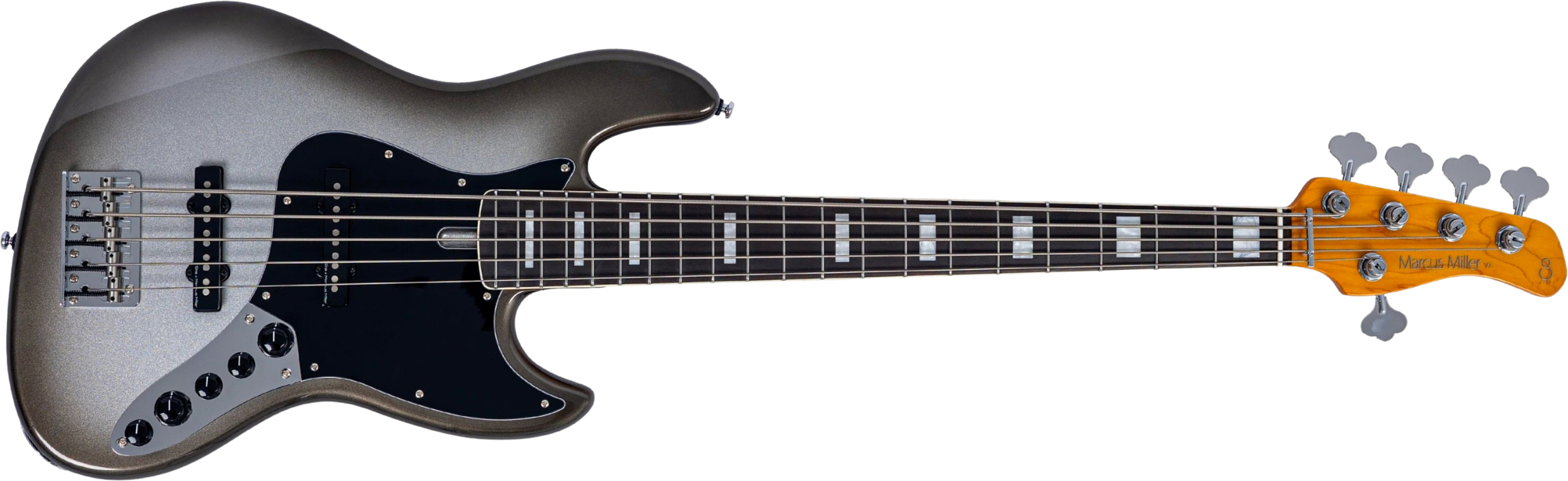 Sire Marcus Miller V7 Alder 2nd Gen 5st 5c Active Eb - Mercury - Bajo eléctrico de cuerpo sólido - Main picture