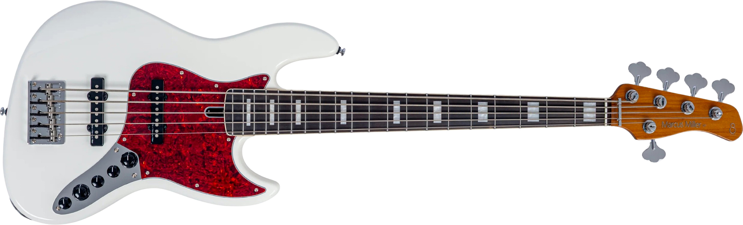 Sire Marcus Miller V7 Alder 2nd Gen 5st 5c Active Eb - Antique White - Bajo eléctrico de cuerpo sólido - Main picture