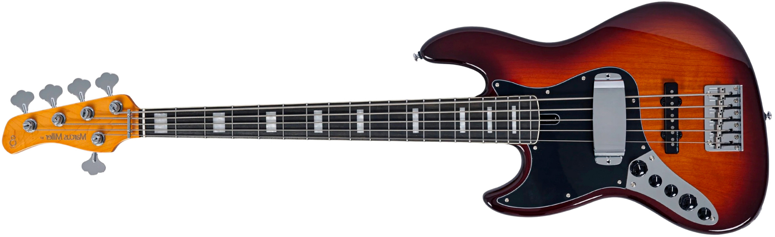 Sire Marcus Miller V7 Alder New Gen 5st Lh 5c Active Eb - Tobacco Sunburst - Bajo eléctrico de cuerpo sólido - Main picture