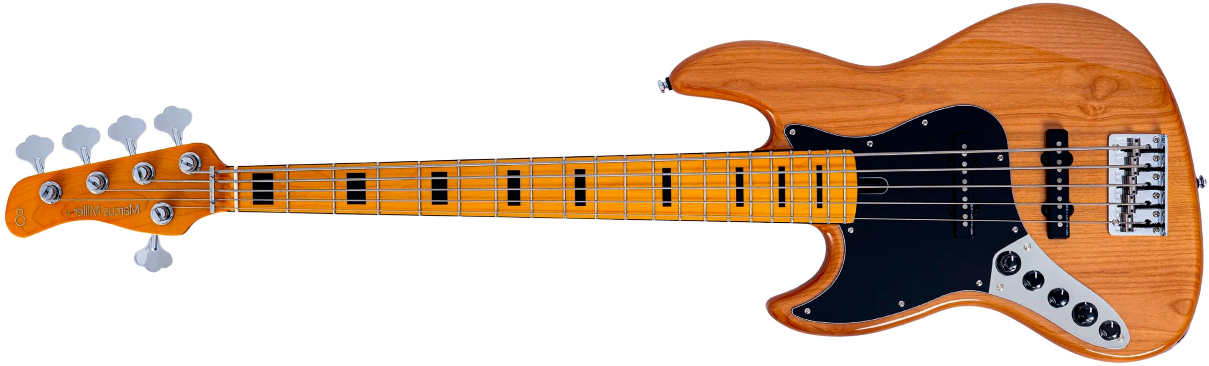 Sire Marcus Miller V7 Alder 2nd Gen 5st Lh 5c Active Mn - Natural - Bajo eléctrico de cuerpo sólido - Main picture