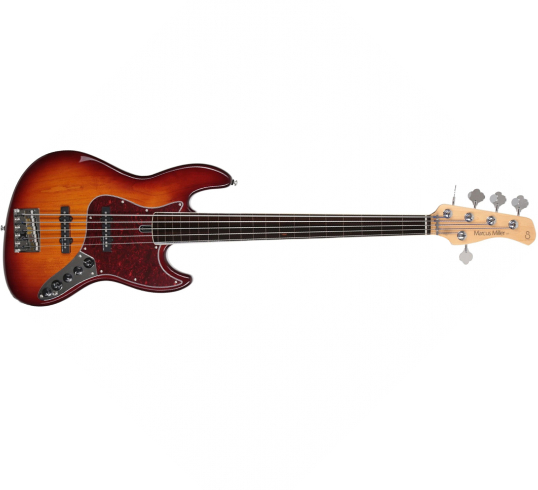Sire Marcus Miller V7 Alder 5st Fretless 2nd Gen. 5c Eb Sans Housse - Tobacco Sunburst - Bajo eléctrico de cuerpo sólido - Main picture