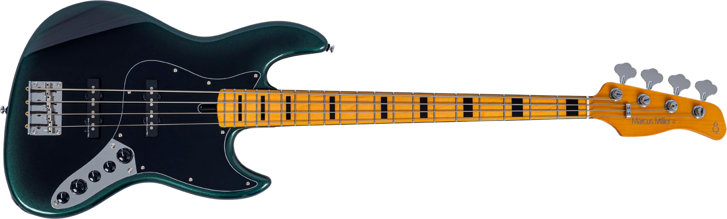 Sire Marcus Miller V7 Alder New Gen 4st 4c Active Eb - Dark Forest - Bajo eléctrico de cuerpo sólido - Main picture