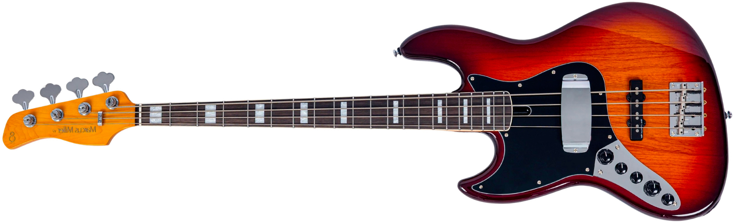 Sire Marcus Miller V7 Alder New Gen 4st Lh 4c Gaucher Active Eb - Tobacco Sunburst - Bajo eléctrico de cuerpo sólido - Main picture