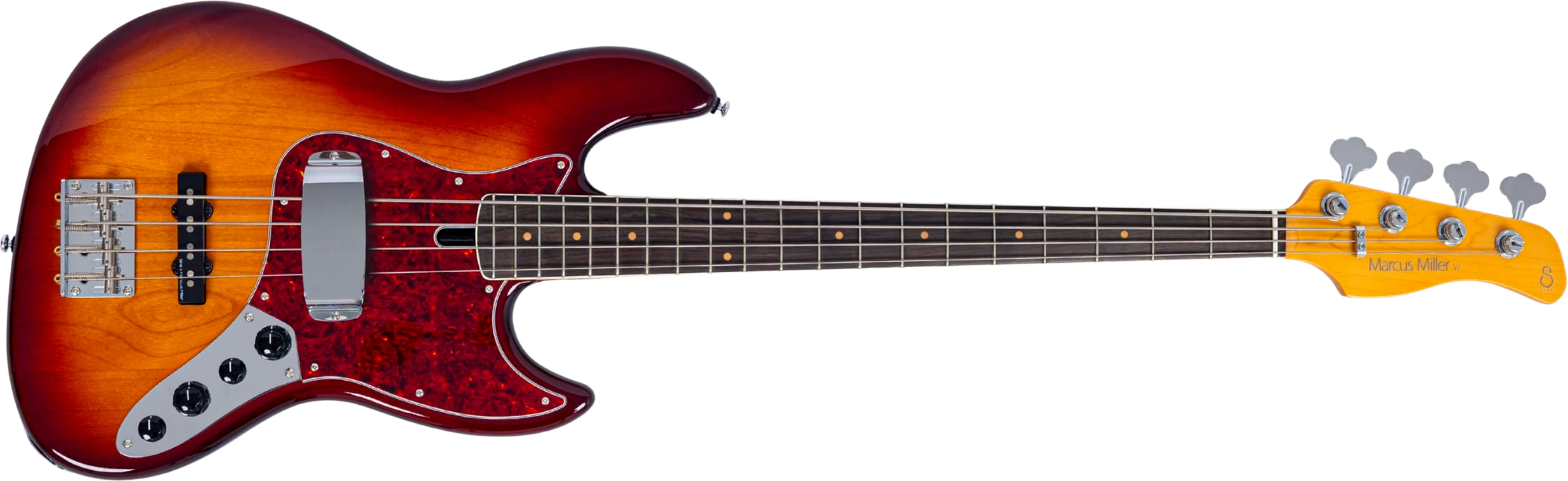 Sire Marcus Miller V7 Vintage New Gen 4st 4c Active Eb - Tobacco Sunburst - Bajo eléctrico de cuerpo sólido - Main picture