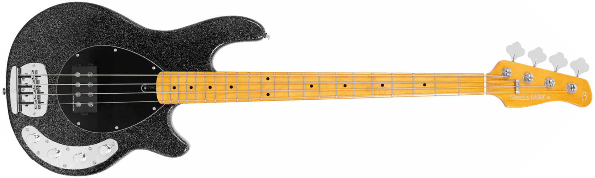 Sire Marcus Miller Z3 4st 4c Active Mn - Sparkle Black - Bajo eléctrico de cuerpo sólido - Main picture